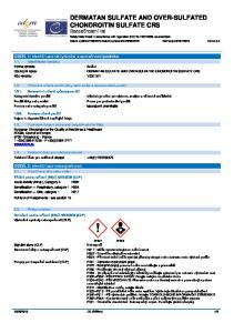 : DERMATAN SULFATE AND OVER-SULFATED CHONDROITIN SULFATE CRS