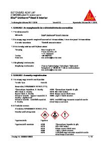 : Sika Unitherm Steel S Interior