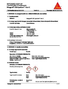 : Sikagard -720 EpoCem Part C