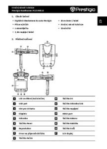 1. Obsah balení. 2. Přehled zařízení. Stručný návod k obsluze Prestigio RoadRunner PCDVRR515. Digitální videokamera do auta Prestigio