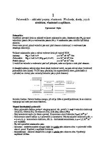 1 Polovodiče základní pojmy, vlastnosti. Přechody, diody, jejich struktura, vlastnosti a aplikace