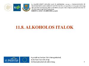 11.8. ALKOHOLOS ITALOK