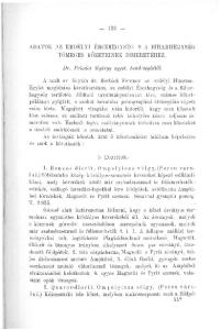 130 - ADATOK AZ ERDÉLYI ÉRCZHEGYSÉG S A BIHARHECTYSÉG TÖMEGES KŐZETEINEK ISMERETÉHEZ. Dr. Primics György egyet, tanársegédtől