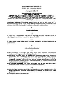 1994. (XII. 1.) Kt. számú rendelete. A környezet védelméről