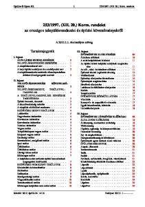 1997. (XII. 20.) Korm. rendelet az országos településrendezési és építési követelményekről