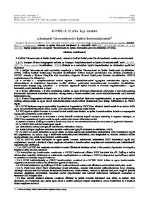 1998. (X. 15.) Főv. Kgy. rendelet. a Budapesti Városrendezési és Építési Keretszabályzatról 1
