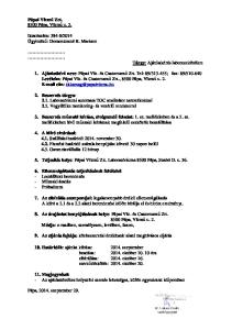 2. Beszerzés tárgya: 2.1. Laboratóriumi automata TOC analizátor tartozékokkal 2.2. Vegyifülke monitoring- és vezérlő rendszerrel