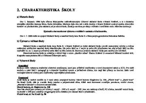 2. CHARAKTERISTIKA ŠKOLY