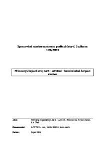 2001. Přenosný čerpací stroj AVK APetrol bezobslužná čerpací stanice