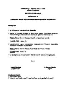 2004. (XII. 15.) számú. h a t á r o z a t a