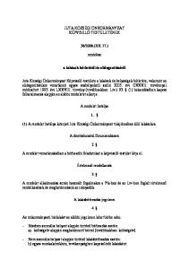 2008.(XII. 17.) rendelete. a lakások bérletéről és elidegenítéséről