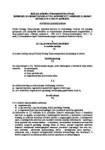 2009.(XII.2.) SZÁMÚ RENDELETE A HELYI ADÓKRÓL EGYSÉGES SZERKEZETBEN