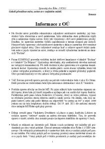 2011. Cokoli přesáhne míru, octne se v nejistém místě. Seneca. Informace z OÚ