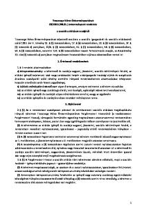2013.(XII.21.) önkormányzati rendelete. a szociális ellátások rendjéről