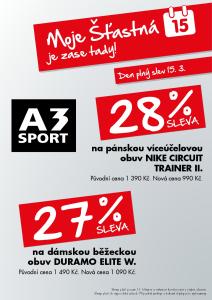 28 % sleva. Moje Šťastná. je zase tady! na pánskou víceúčelovou obuv NIKE CIRCUIT TRAINER II. na dámskou běžeckou obuv DURAMO ELITE W