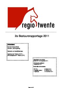 2e Bestuursrapportage 2011