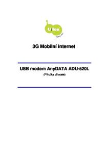 3G Mobilní internet USB modem AnyDATA ADU-520L