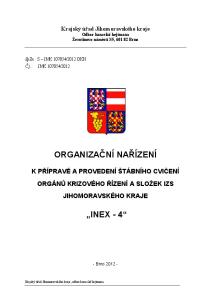 5, Brno ORGANIZAČNÍ NAŘÍZENÍ