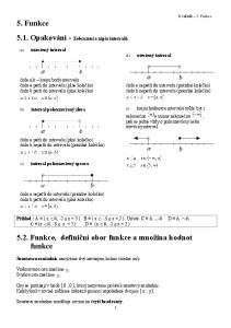 5.2. Funkce, definiční obor funkce a množina hodnot funkce