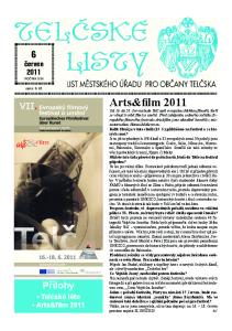 6 červen Přílohy. Telčské léto Arts&film 2011