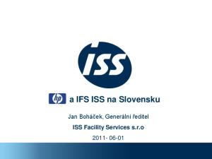 a IFS ISS na Slovensku Jan Boháček, Generální ředitel ISS Facility Services s.r.o