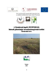A Kenderesi-legelő (HUHN20144) kiemelt jelentőségű természetmegőrzési terület fenntartási terve