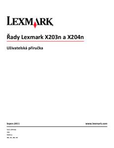 Řady Lexmark X203n a X204n