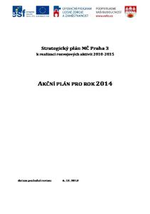 AKČNÍ PLÁN PRO ROK 2014