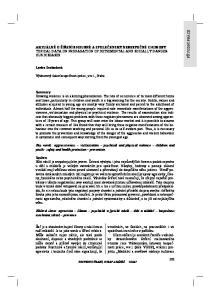 AKTUÁLNĚ O ŠÍŘENÍ ZHOUBNÉ A SPOLEČENSKY NEBEZPEČNÉ CHOROBY TOPICAL DATA ON PROPAGATION OF DETRIMENTAL AND SOCIALLY DANGER- OUS DISEASES PŮVODNÍ PRÁCE