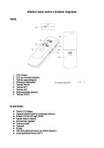 Alkohol tester evolve s duálním displejem