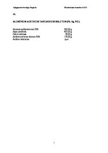 ALUMINIUM ACETICUM TARTARICUM SOLUTUM (Ph. Hg. VII.)