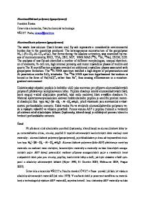 Aluminosilikátové polymery (geopolymery) František Škvára Ústav skla a keramiky, Fakulta chemické technologie VŠCHT Praha,