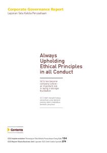 Always Upholding Ethical Principles in all Conduct