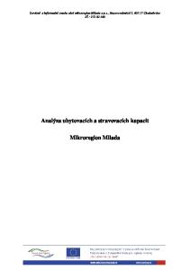 Analýza ubytovacích a stravovacích kapacit Mikroregion Milada