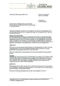 Antwoord op Statenvragen PS Arnhem, 25 maart 2014 zaaknr
