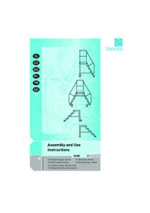 Assembly and Use Instructions SI CZ HU PL TR SK. Z600 N w Überstieg, fahrbar w Bridging steps, mobile