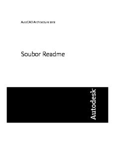 AutoCAD Architecture Soubor Readme