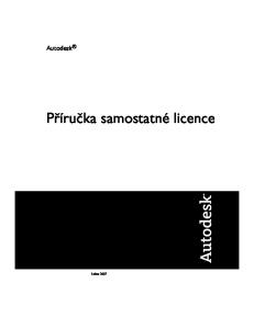 Autodesk. Příručka samostatné licence