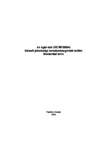 Az Agár-tető (HUBF20004) kiemelt jelentőségű természetmegőrzési terület fenntartási terve