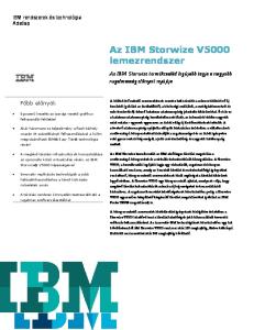 Az IBM Storwize V5000 lemezrendszer