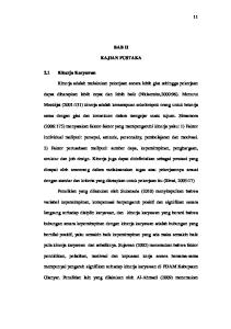 BAB II KAJIAN PUSTAKA. Moekijat (2001:131) kinerja adalah kemampuan sekelompok orang untuk bekerja