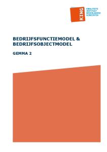 BEDRIJFSFUNCTIEMODEL & BEDRIJFSOBJECTMODEL GEMMA 2