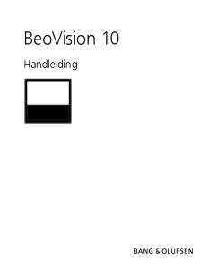 BeoVision 10. Handleiding