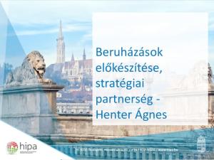 Beruházások előkészítése, stratégiai partnerség - Henter Ágnes