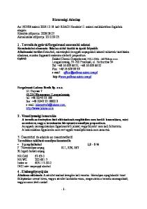 Biztonsági Adatlap. Xi Izgató hatású anyag NR CAS NR WE Index nr INCI név: isopropyl alcohol - 1 -