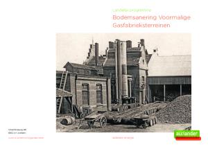 Bodemsanering Voormalige Gasfabrieksterreinen