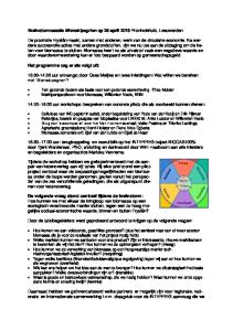 Brainstormsessie Mienskipsgrien op 28 april 2015 Provinciehuis, Leeuwarden