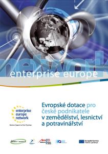 Brožuru připravili: Enterprise Europe Network ČR   ve spolupráci s