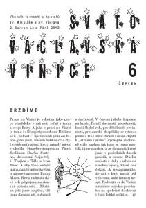 BRZDÍME. Věstník farnosti u kostelů sv. Mikuláše a sv. Václava 2. červen Léta Páně 2013 ČERVEN