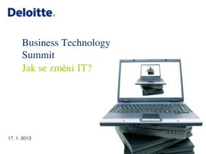 Business Technology Summit Jak se změní IT?